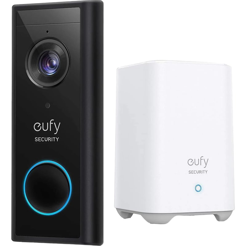 EUFY Κουδούνι Πόρτας Anker Eufy 2K Homebase Kit E82101W4 - Λευκό/Μαύρο