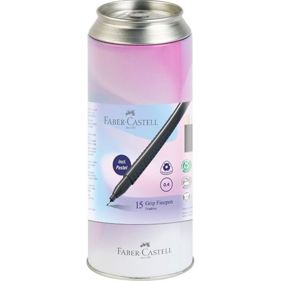 Σετ Κασετίνα Στυλό Faber-Castell Grip Finepen 0.4 mm (15 Τεμάχια) image 0