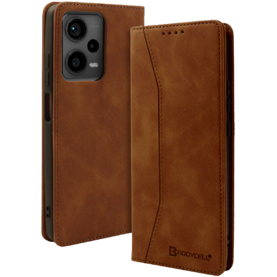 Θήκη Πορτοφόλι Xiaomi Redmi Note 12 Pro Plus - Bodycell - Καφέ image 0