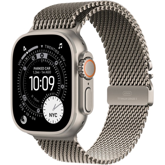 Λουράκι Apple Milanese Loop M για Apple Watch 49mm - Natural Titanium image 2