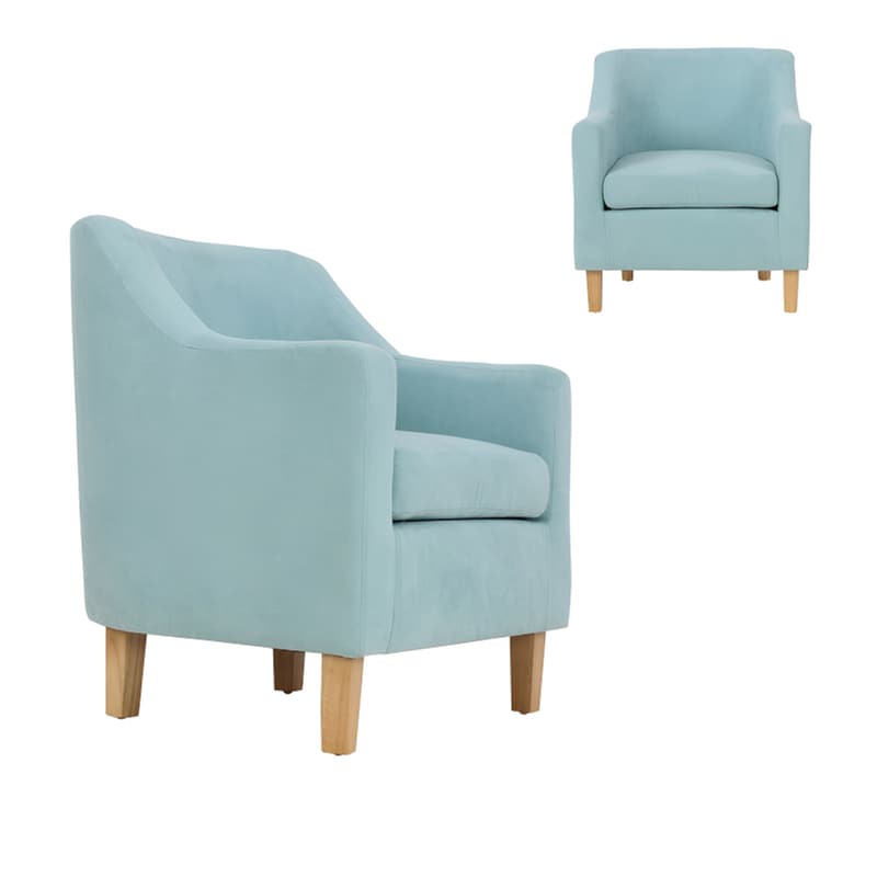 Πολυθρόνα Woodwell Beta C41754 από Ύφασμα - Βεραμάν