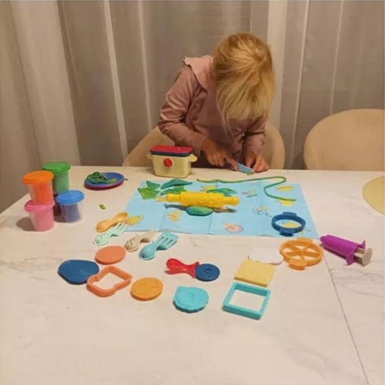 Σετ Πλαστοζυμαράκια Aria Trade με 5 Βαζάκια και Εργαλεία image 5