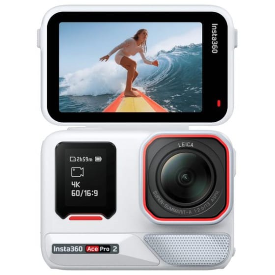 Action Camera Insta360 Ace Pro 2 (Xplorer Bundle) 8K- Arctic White image 1