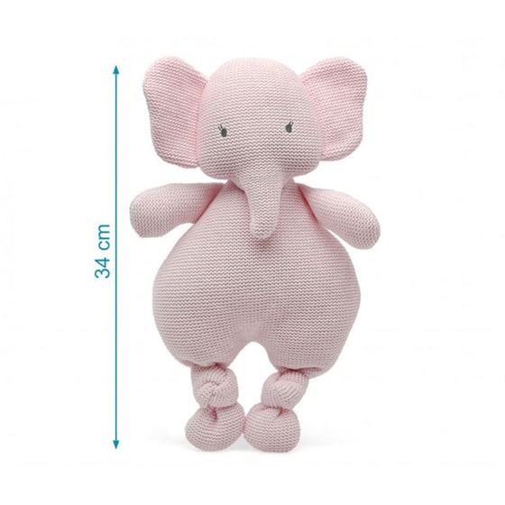 Λούτρινο KIOKIDS Ζωάκι Cotton Friends Ελεφαντάκι Ροζ 30cm) image 2