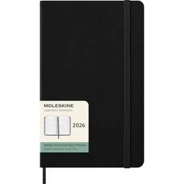 Ημερολόγιο Εβδομαδιαίο Moleskine 2026 12Μ Large Black Hard