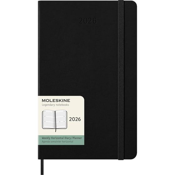 Ημερολόγιο Εβδομαδιαίο Moleskine 2026 12Μ Large Black Hard image 0