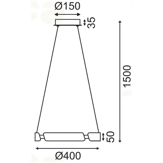 Φωτιστικό Οροφής Led Aca Themida Zm18ledp40ab από Αλουμίνιο - Χρυσό image 1