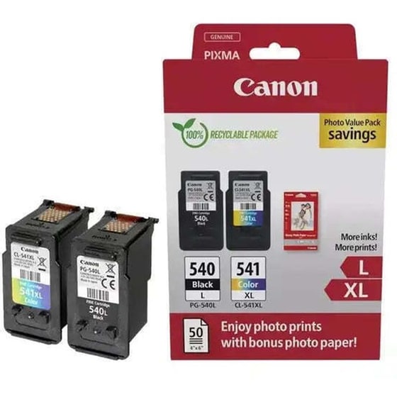 Canon Pg-540L/Cl-541XL Πολλαπλό Πακέτο 2 Μελανιών Εκτυπωτή 5224B012 image 1
