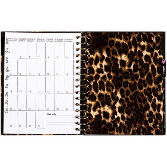 Ημερολόγιο Εβδομαδιαίο Posh+Pop 2025-2026 18Μ Leopard image 8