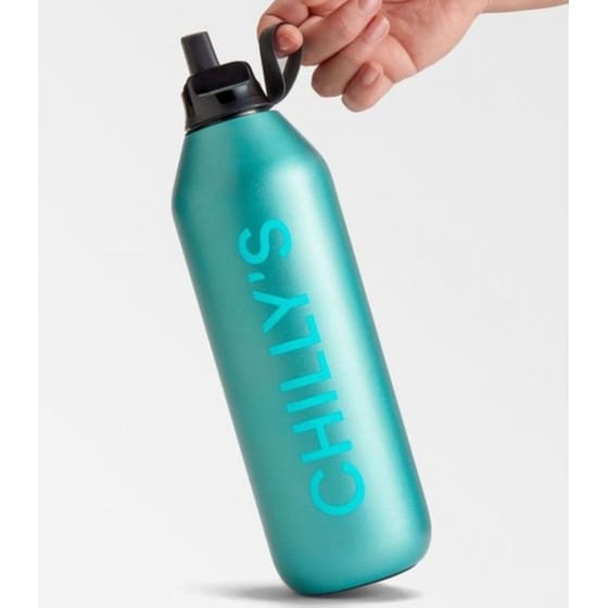 Μπουκάλι Θερμός Chilly's S2 Flip Metallic Atlantis 1L image 1