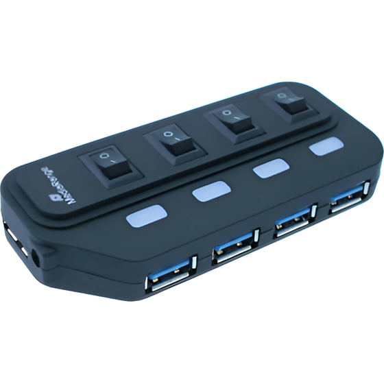 MediaRange MRCS505 USB Hub 4-Port USB 3.0 συμβατό με USB-A image 0