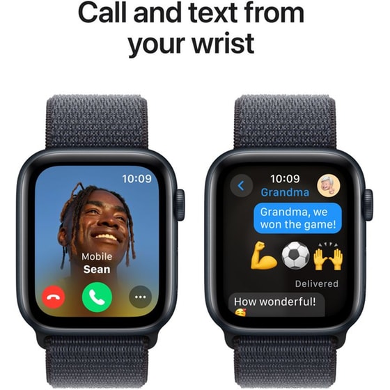 Apple Watch SE GPS 44mm - Midnight Aluminium Case with Ink Sport Loop image 2