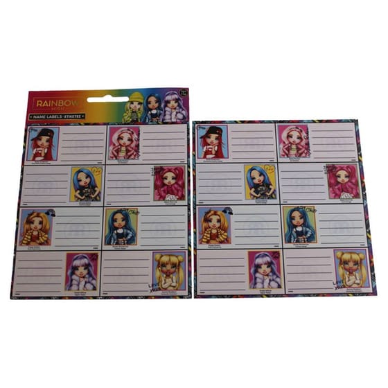 Αυτοκόλλητες Ετικέτες Gim Rainbow High (2 Φύλλα - 16 Τεμάχια) image 1
