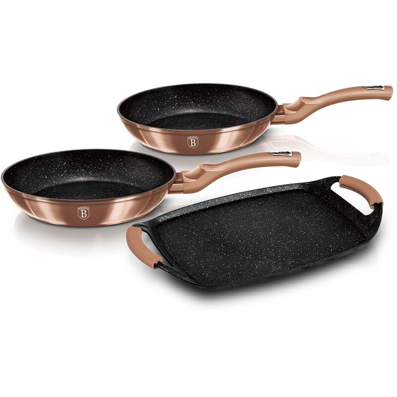 BERLINGER HAUS Σετ Μαγειρικά Σκεύη BERLINGER HAUS BH-1669 3 τμχ Καφέ