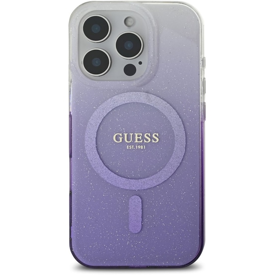 Θήκη Apple Iphone 16 Pro - Guess glitter Gradient with Magsafe -Μωβ (iPhone 16 Pro) image 2