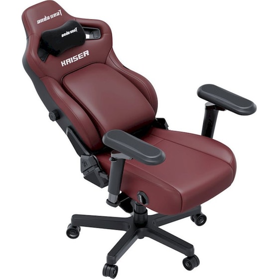 Καρέκλα Gaming Anda Seat Kaiser 4 V2 XLarge με 6D Μπράτσα Δερματίνης - Maroon/ Μπορντώ image 1