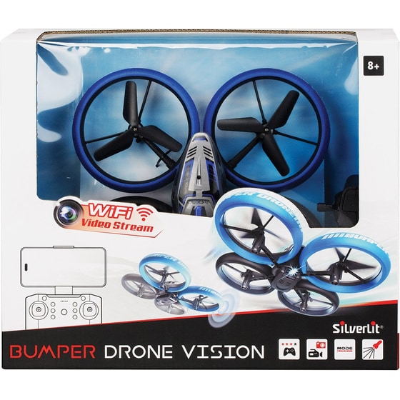 Τηλεκατευθυνόμενο Drone Silverlit Flybotic Bumper Drone - Μπλε image 0