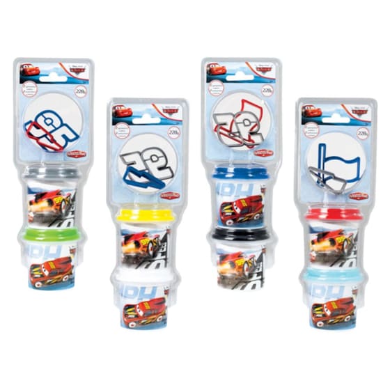 Σχολικό Πλαστοζυμαράκι Disney Toys 2 Βαζάκια Cars image 0