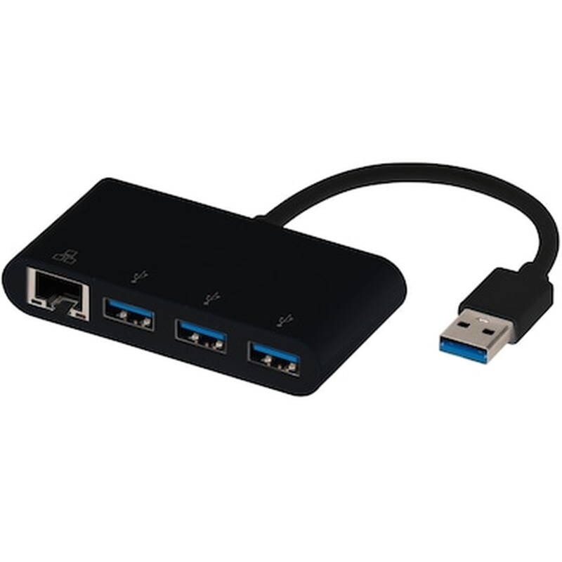 Vivanco Usb 4 In 1 Adapter Lan / 3 X Hub Public