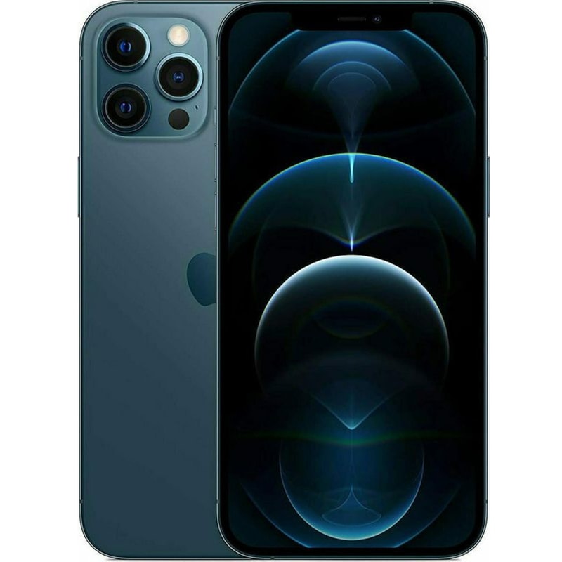 APPLE Μεταχειρισμένο Apple iPhone 12 Pro Max 256GB Pacific Blue second go Certified by iRepair