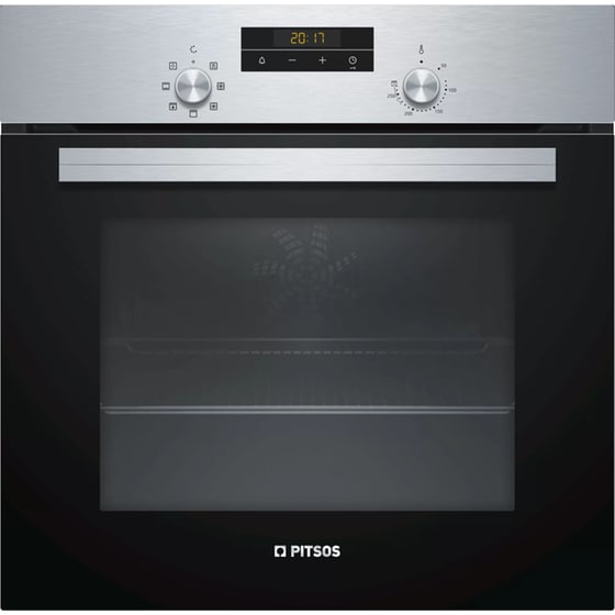 PITSOS PH10M40X1 & CRE611S06 66 Lt Inox Eντοιχιζόμενο Σετ Φούρνος και Εστία image 2