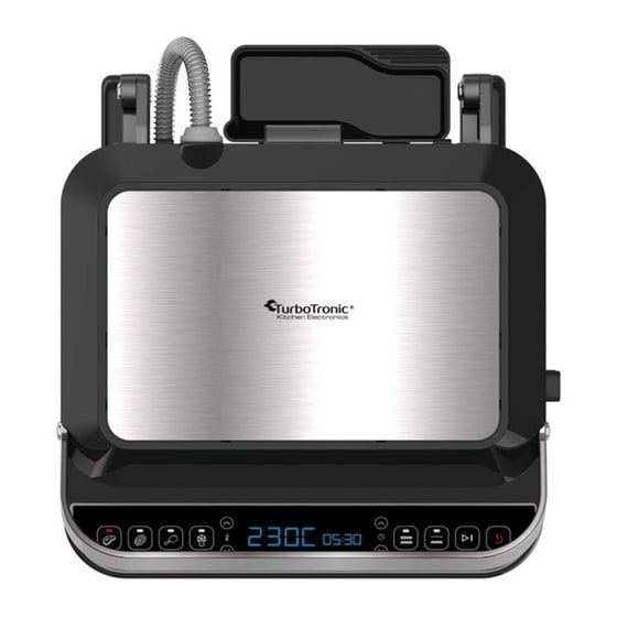 TurboTronic TT-CG900 2000 W Ασημί Ψηστιέρα - Γκριλιέρα image 0