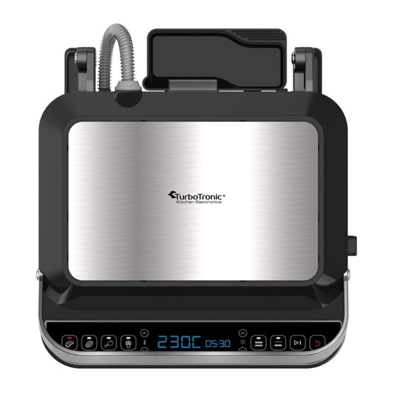 TurboTronic TT-CG900 2000 W Ασημί Ψηστιέρα - Γκριλιέρα