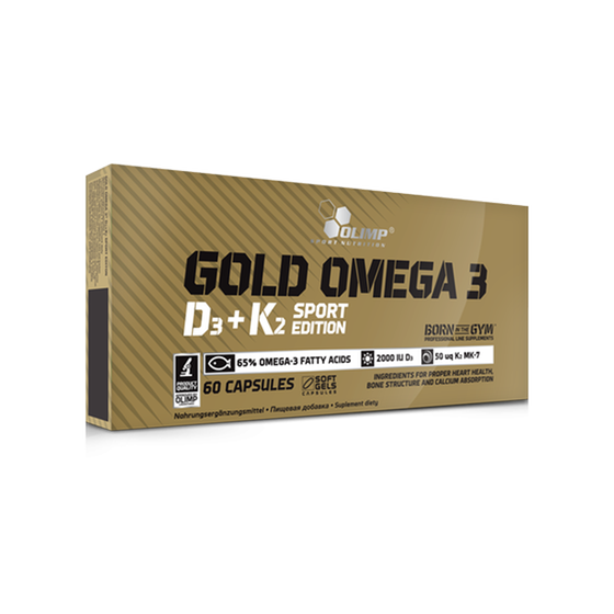 Λιπαρά Οξέα Olimp Gold Omega-3 D3+K2 Sport Edition - 60 κάψουλες image 2
