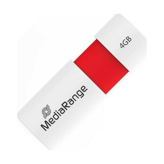 MediaRange 4GB USB 2.0 Stick Λευκό image 0