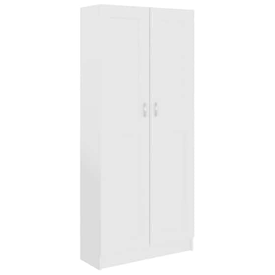 Vidaxl Βιβλιοθήκη Λευκή 82,5 X 30,5 X 185,5 Εκ. Μοριοσανίδα image 2