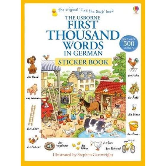 First Thousand Words In German Sticker Book image 0