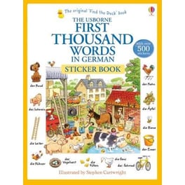 First Thousand Words In German Sticker Book