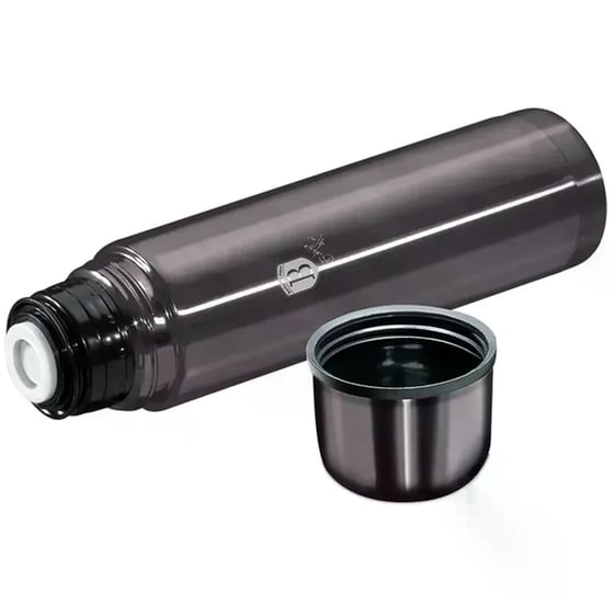 Μπουκάλι Θερμός Berlinger Haus Ανοξείδωτο Μαύρο 1L image 3