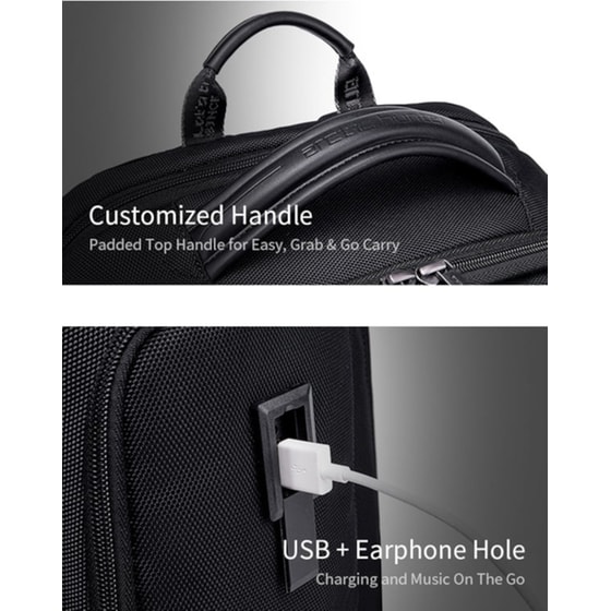 Τσάντα Laptop Arctic Hunter B00544 17" Αδιάβροχη - Μαύρο image 5