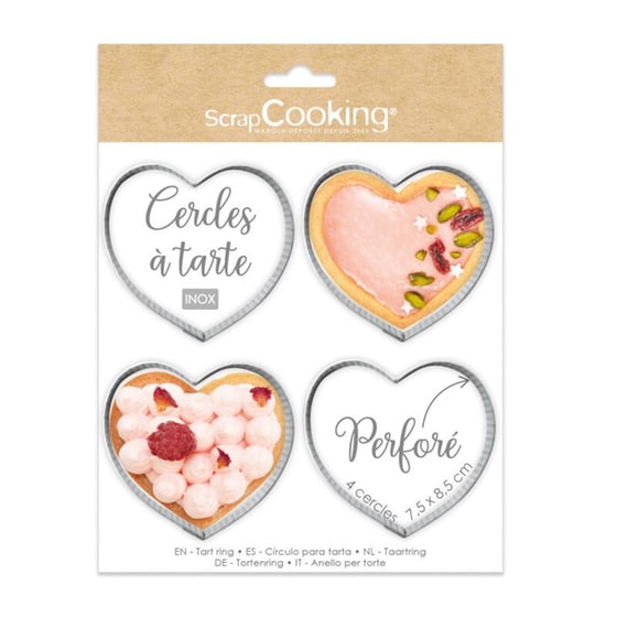 Σετ Κουπ Πατ Ζαχαροπλαστικής Scrap Cooking 4τμχ Ανοξείδωτο Aτσάλι 7.5x8.5x2 cm - Ασημί image 3