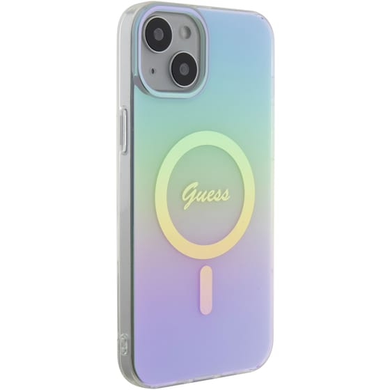 Guess Iridescent Magsafe Case Πολύχρωμη Θήκη Προστασίας Από Σκληρό Πλαστικό – Iphone 15 Plus (rainbow Purple – Guhmp15mhitsq) image 4