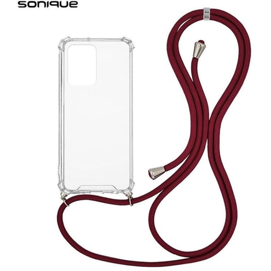Θήκη Xiaomi Redmi Note 10 5G - Sonique Armor Clear Με Κορδόνι - Βεραμάν image 0