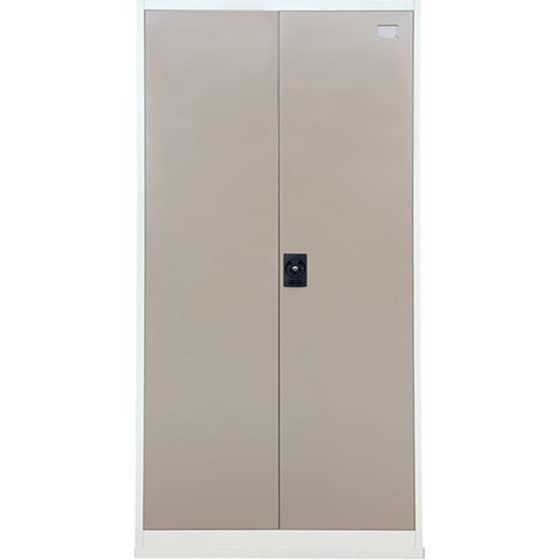 Μεταλλική Ντουλάπα 90x45x181cm Πάχους 0.6mm/0.8mm (πάτωμα) Γαλβανιζέ Με 4 Ράφια - 5 Αποθηκευτικοί Χώροι Taupe-μπεζ Steelen image 0