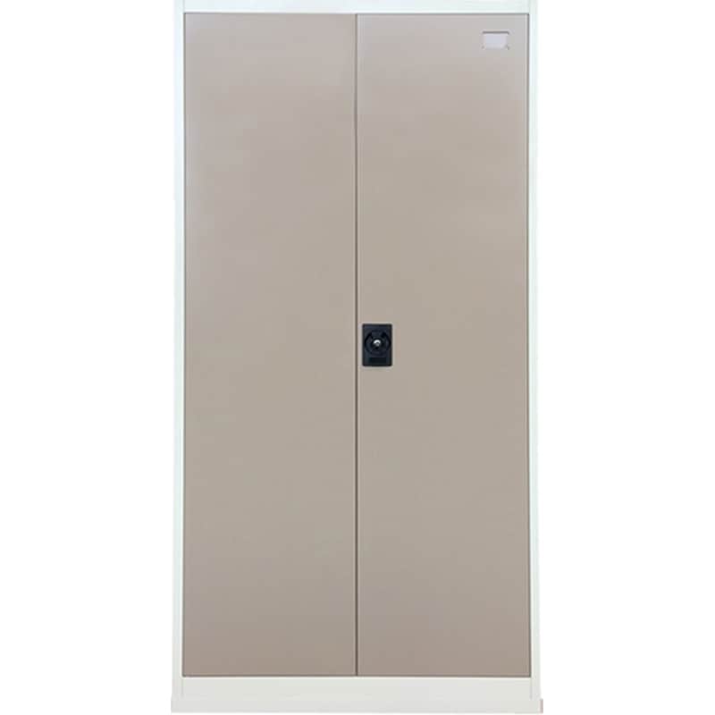 Μεταλλική Ντουλάπα 90x45x181cm Πάχους 0.6mm/0.8mm (πάτωμα) Γαλβανιζέ Με 4 Ράφια - 5 Αποθηκευτικοί Χώροι Taupe-μπεζ Steelen