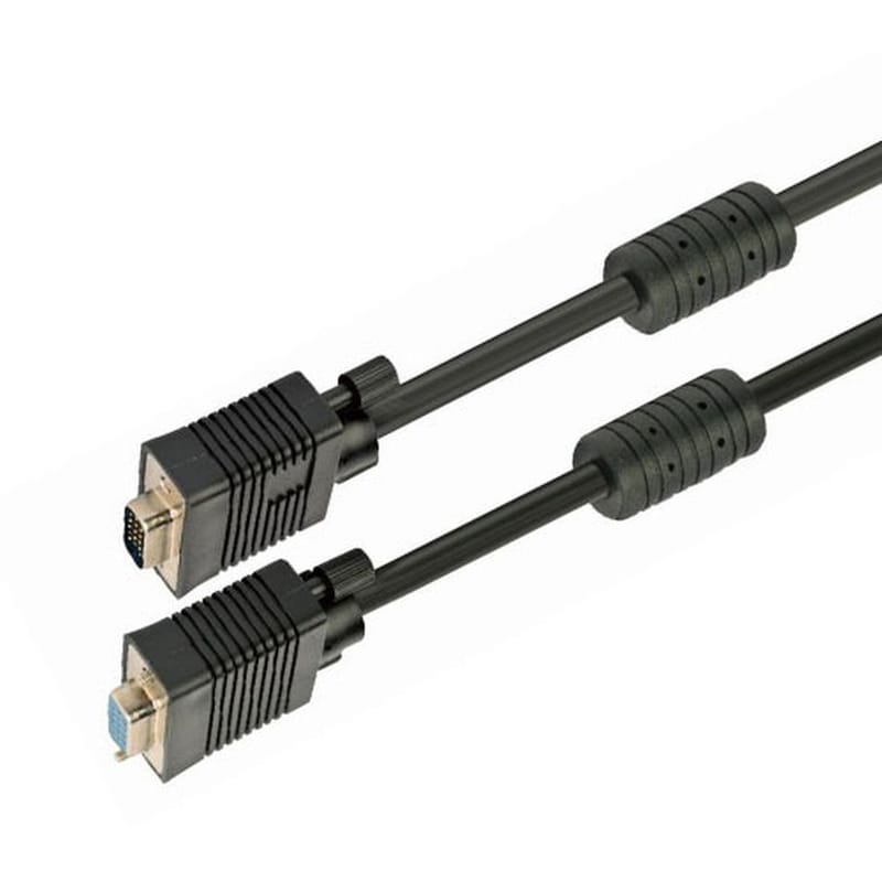 Καλώδιο VGA Cablexpert HD15M/HD15F Dual-Shielded Με 2 Ferrite 10m - Μαύρο