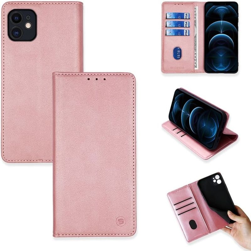 Θήκη Apple iPhone 11 - Sonique Vintage Magnet Wallet - Ροζ Χρυσό SONIQUE