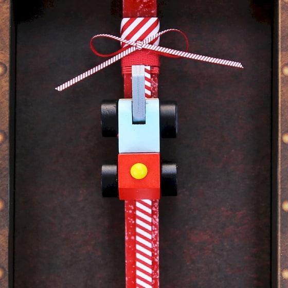 Λαμπάδα Synchronia Μίνι Όχημα Ξύλινο - Γερανός image 2