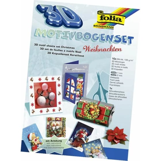 Folia Σετ Κατασκευής 3D Μοτίφ Din A4 - Χριστούγεννα image 0