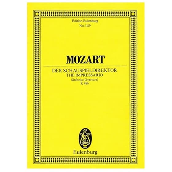 Βιβλίο Για Σύνολα Editions Eulenburg Mozart - The Impressario Overture [pocket Score] image 0