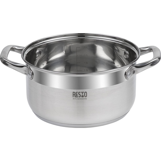 Κατσαρολάκι Ρηχό RESTO Casserole-92003 από Ανοξείδωτο Ατσάλι 20 cm 3.6 L Inox image 2