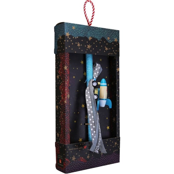 Λαμπάδα Synchronia Πύραυλος&nbsp;Ξύλινος&nbsp;Βεραμάν image 2