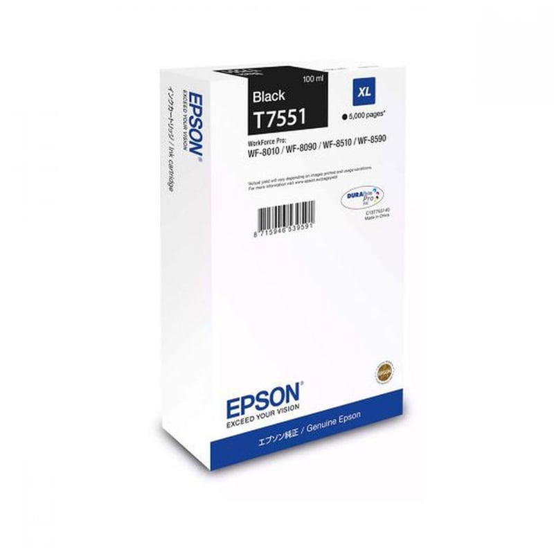 Epson C13T75514N  XXL Μαύρο Μελάνι Εκτυπωτή