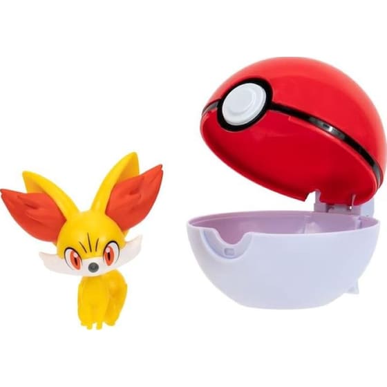 Φιγούρα Jazwares Pokemon Clip 'n' Go - Poke Ball With Fennekin (5cm) image 1