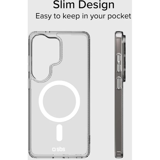 Θήκη Samsung Galaxy S26 Ultra - SBS Hard Cover Case with magnetic wireless charging - Transparent image 1