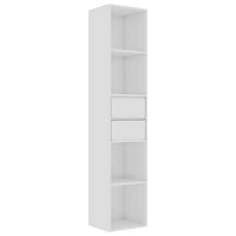 Βιβλιοθήκη VidaXL  από Μοριοσανίδα  36x30x171 cm - Λευκό
